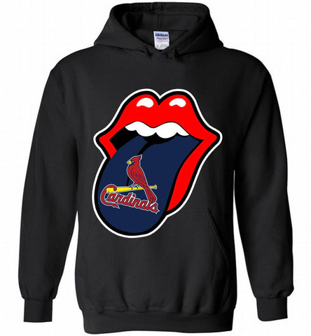 St Louis Cardinals  x The Rolling Stones Logo Hoodie - zezetee
