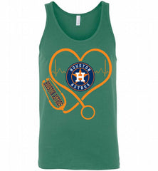 Nurse Heartbeat Houston Astros Tank - zezetee