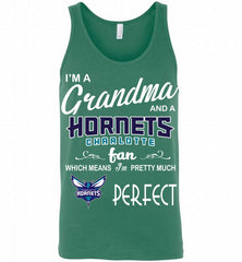 I'M A Grandma And A Charlotte Hornets Bobcats Fans Perfect Tank - zezetee