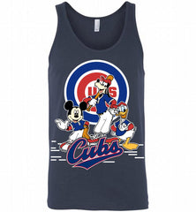 Mickey Goofy Donald Chicago Cubs Teams Tank - zezetee