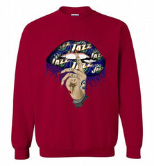 Utah Jazz Lip Shut The Fuck Up Crewneck Sweatshirt - zezetee