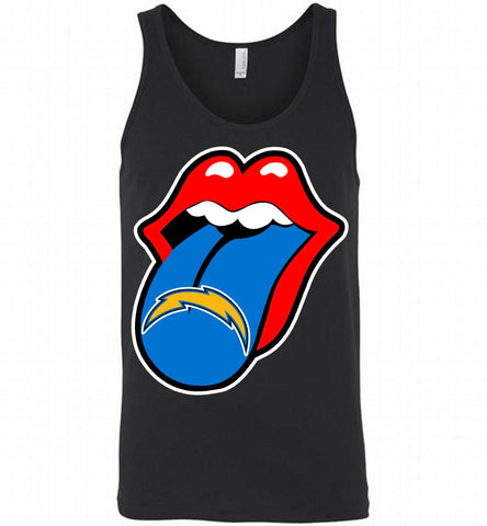 Los Angeles Chargers  x The Rolling Stones Logo Tank - zezetee