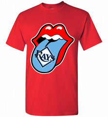 Tampa Bay Rays  x The Rolling Stones Logo Shirt - zezetee