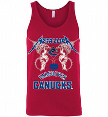Metallica Vancouver Canucks Logo Tank - zezetee