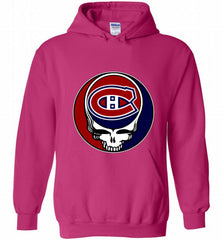 NHL TEAM MONTREAL CANADIENS X GRATEFUL DEAD LOGO BAND Hoodie - zezetee