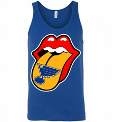 St Louis Blues  x The Rolling Stones Logo Tank - zezetee