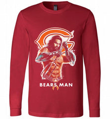 AQUAMAN CHICAGO BEARS MAN Long Sleeve - zezetee