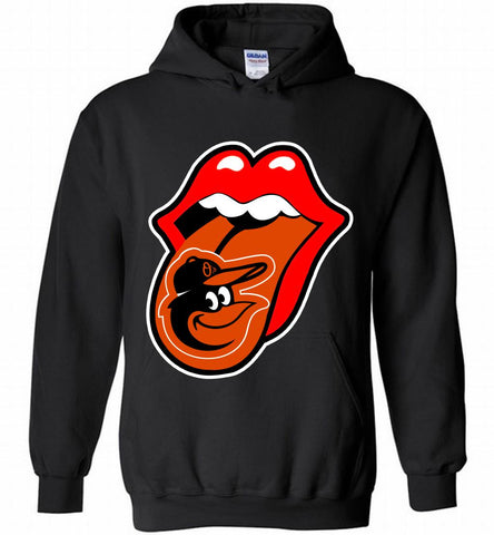 Baltimore Orioles  x The Rolling Stones Logo Hoodie - zezetee