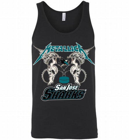 Metallica San Jose Sharks Logo Tank - zezetee