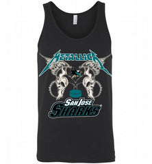 Metallica San Jose Sharks Logo Tank - zezetee