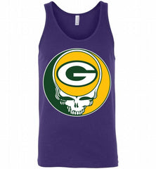 NFL GREEN BAY PACKERS GRATEFUL DEAD FAN FAN FOOTBALL Tank - zezetee
