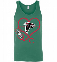 Nurse Heartbeat Atlanta Falcons Tank - zezetee