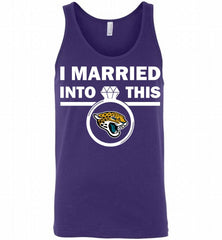 I MARRIED INTO THIS NFL Jacksonville Jaguars Fans Gift Tank - zezetee