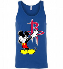 Disney Mickey Mouse Dabbing Houston Rockets Tank - zezetee