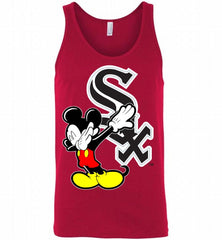 Disney Mickey Mouse Dabbing Chicago White Sox Tank - zezetee