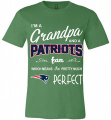 I'M A Grandpa And A New England Patriots Pretty Much Perfect Canvas USA - zezetee