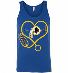 Nurse Heartbeat Washington Redskins Tank - zezetee