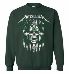 Metallica Milwaukee Bucks Logo Crewneck Sweatshirt - zezetee