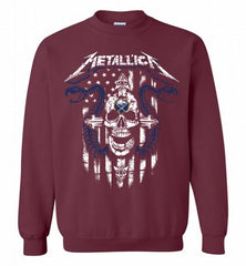 Metallica Buffalo Sabres Logo Crewneck Sweatshirt - zezetee
