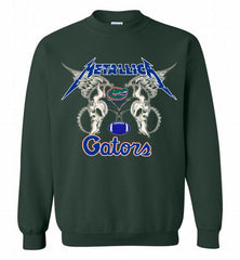 Metallica Florida Gators Logo Crewneck Sweatshirt - zezetee