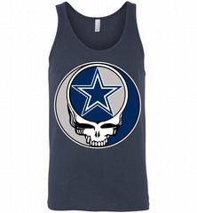 Dallas Cowboys Grateful Dead Logo Band Tank - zezetee