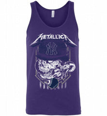 Metallica Skull New York Yankees Logo Tank - zezetee