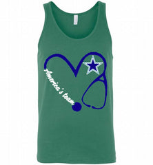 DALLAS COWBOYS NURSE LOVE AMERICA’S TEAM Tank - zezetee