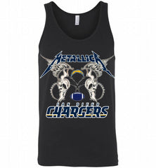 Metallica Los Angeles Chargers Logo Tank - zezetee