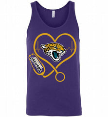 Nurse Heartbeat Jacksonville Jaguars Tank - zezetee