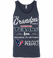 I'M A Grandpa And A Houston Texans Pretty Much Perfect Tank - zezetee