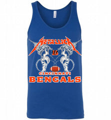 Metallica Cincinnati Bengals Logo Tank - zezetee
