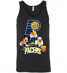 Mickey Goofy Donald Loves Indiana Pacers Basketball Fans Tank
