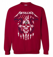 Metallica Snake Skull Utah Jazz Logo Crewneck Sweatshirt - zezetee