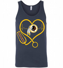 Nurse Heartbeat Washington Redskins Tank - zezetee