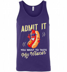 ADMIT IT YOU WANT TO TASTE MY WIENER Tank - zezetee
