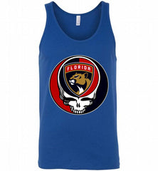 NHL TEAM FLORIDA PANTHERS X GRATEFUL DEAD LOGO BAND Tank - zezetee