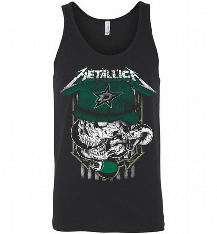 Metallica Skull Snake Dallas Stars Tank - zezetee