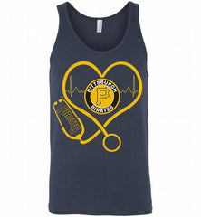 Nurse Heartbeat Pittsburgh Pirates Tank - zezetee