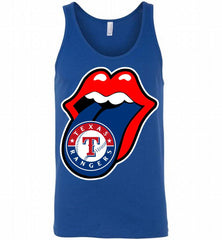 Texas Rangers  x The Rolling Stones Logo Tank - zezetee