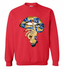 MLB Royals Lip Shut The Fuck Up Crewneck Sweatshirt - zezetee