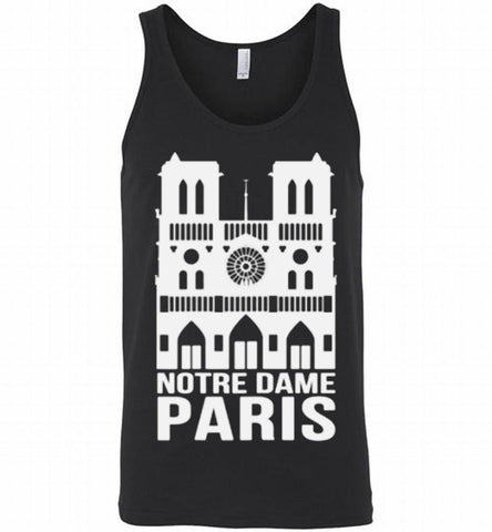 NOTRE-DAME PARIS FRANCE TSHIRT Tank - zezetee