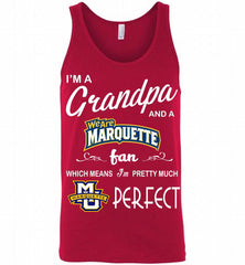 I'M A Grandpa And A Marquette Golden Eagles Fan Tank - zezetee