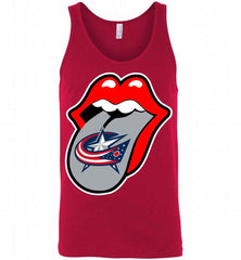 Columbus Columbus Blue Jackets  x The Rolling Stones Logo Tank - zezetee