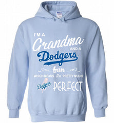 I'M A Grandma And A Los Angeles Dodgers Fans Gift Hoodie - zezetee