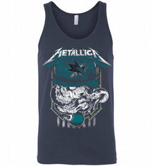 Metallica Skull Snake San Jose Sharks Tank - zezetee