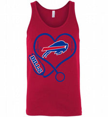 Nurse Heartbeat Buffalo Bills Tank - zezetee