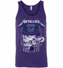 Metallica Skull Snake Vancouver Canuckss Tank - zezetee