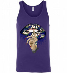 Utah Jazz Lip Shut The Fuck Up Tank - zezetee