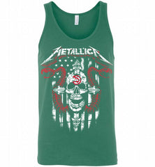 Metallica Snake Skull Atlanta Hawks Logo Tank - zezetee