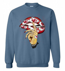 NFL Kansas City Chiefs Lip Shut The Fuck Up Crewneck Sweatshirt - zezetee